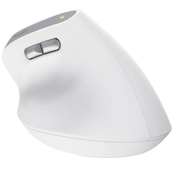 Trust Bayo II Ratón Ergonómico Vertical Inalámbrico Blanco